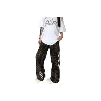 MGXEK Jeans Unisex Leopard Print