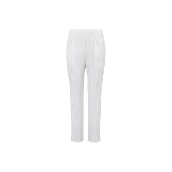 PLEATS PLEASE ISSEY MIYAKE Casual Pants Unisex Light Gray
