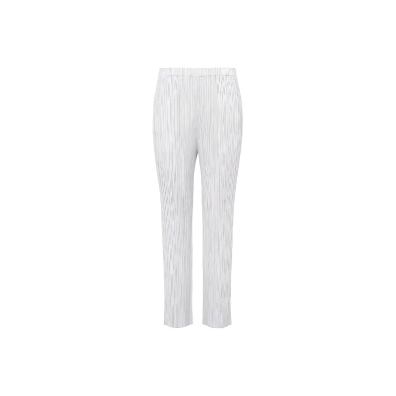 PLEATS PLEASE ISSEY MIYAKE Casual Pants Unisex Light Gray-0