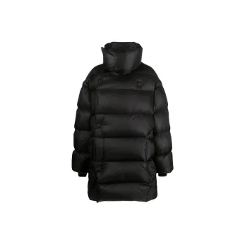 RICK OWENS Funnel neck Quilted Down Coat