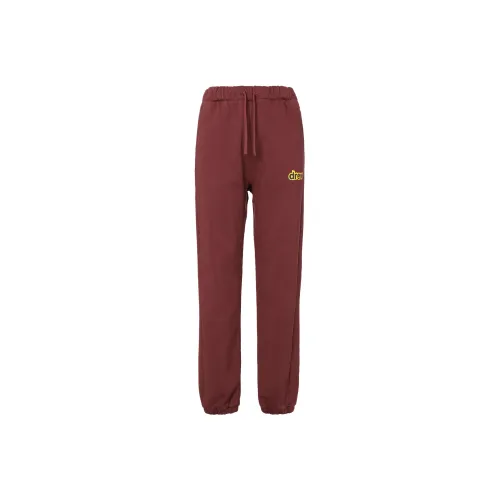 Drew House Letter Logo Series Knitted Sweatpants Unisex Burgundy