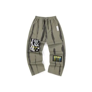 GENANX Casual Pants Unisex Military Green
