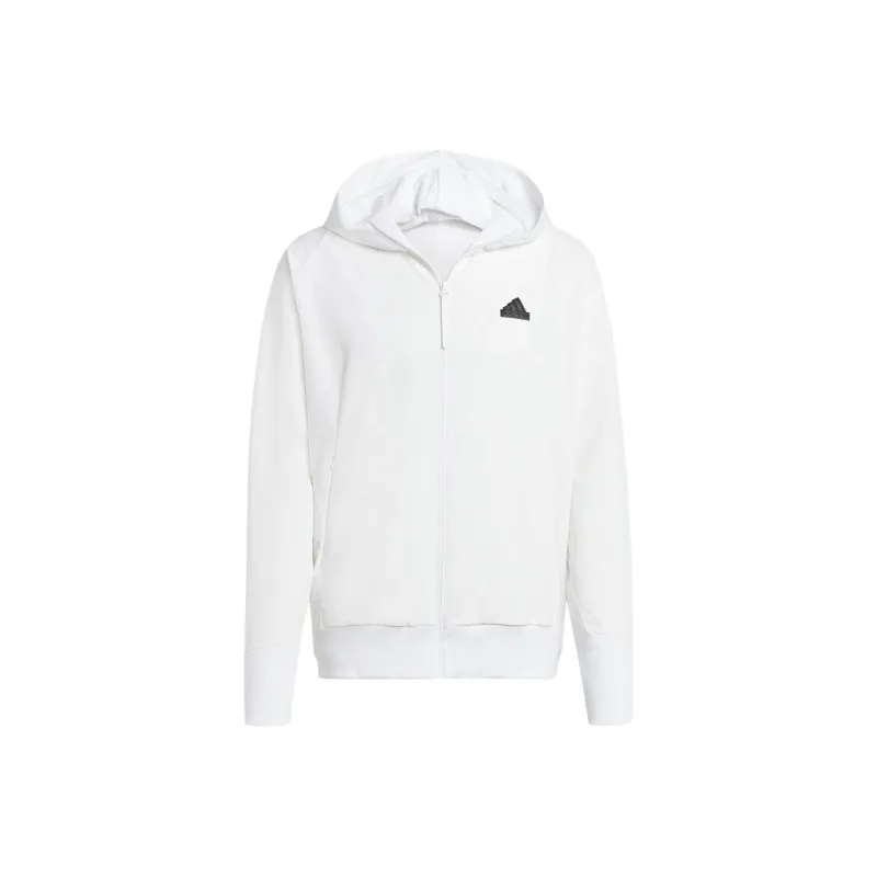 Adidas Z.N.E. Woven Full-Zip Hooded Track Top Jackets Coats Men's White-0
