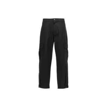 MOSCHINO Logo Embroidered Cargo Trousers