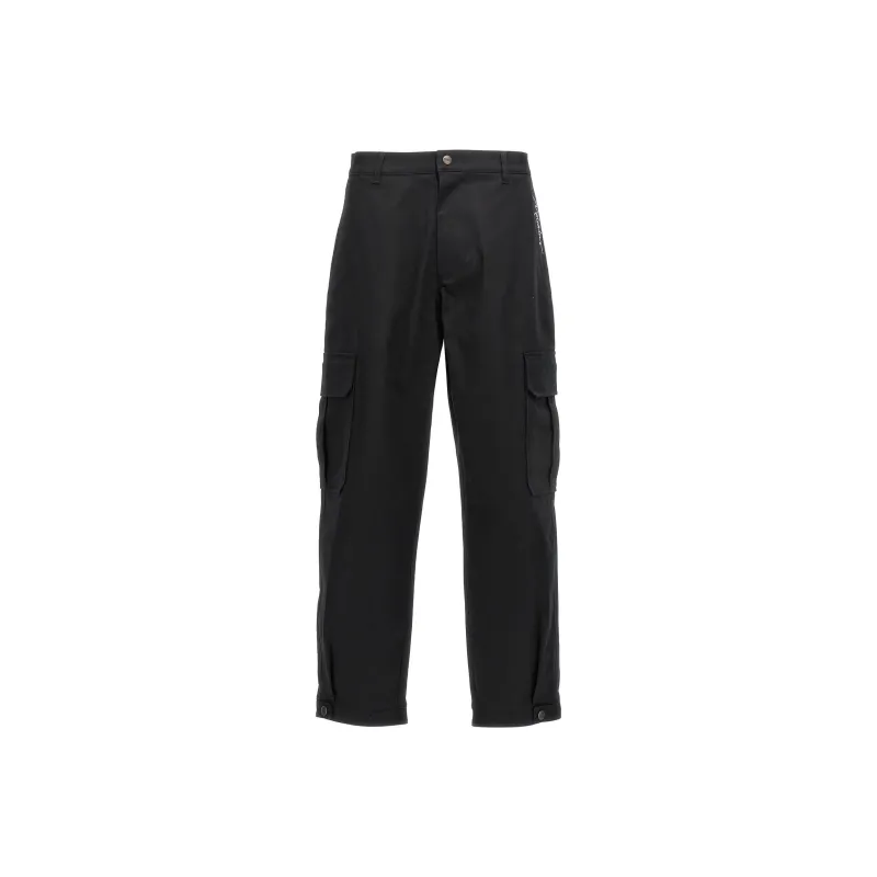 MOSCHINO Logo Embroidered Cargo Trousers-0