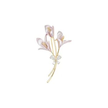 VIOLET Copper Alloy Brooches Women's
