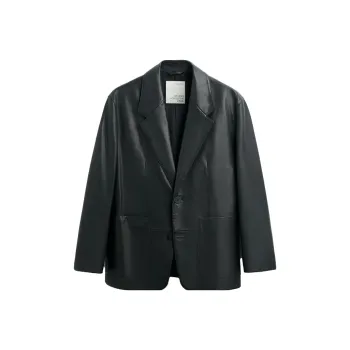 ZARA x STUDIO NICHOLSON Leather Jacket Men's Black