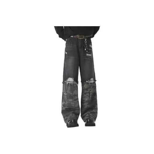 WKOOG Jeans Unisex Vintage Blue