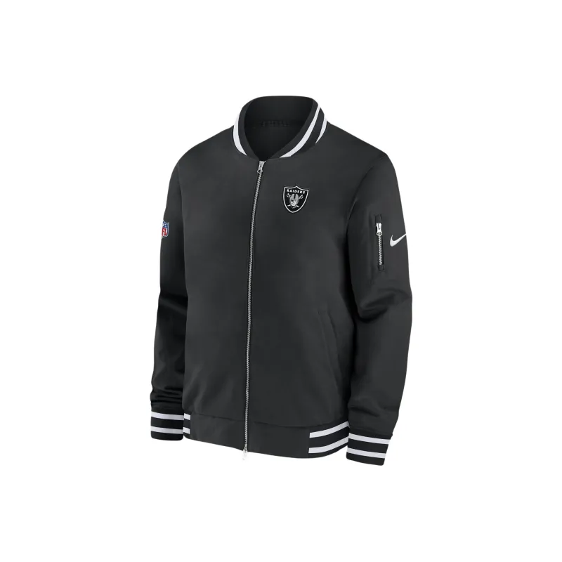 Nike Coach NFL Las Vegas Raiders Jackets Coats Men's Black-0