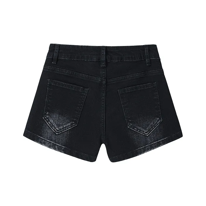 Fashion Versatile Denim Shorts Women's-1