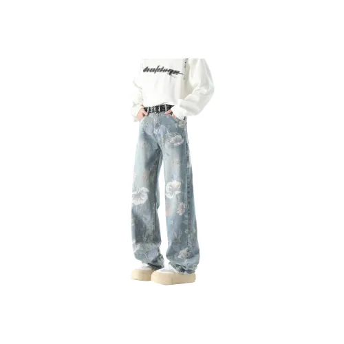 ZWWWZ Jeans Unisex Light Blue