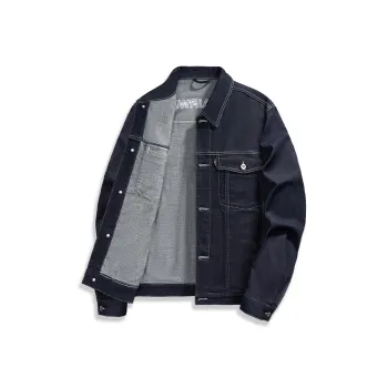 FAIRWHALE Jackets Coats Unisex Denim Blue