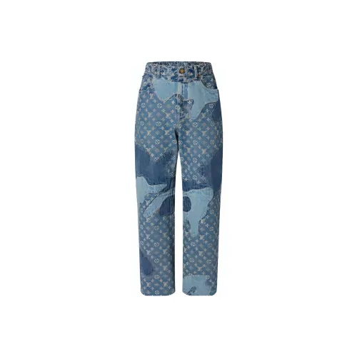 LOUIS VUITTON X Nigo Monogram Patchwork Denim Pants