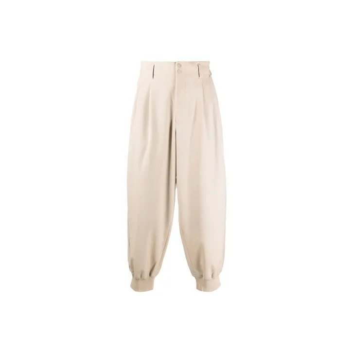 Y 3 Knitted Sweatpants Men Khaki-0