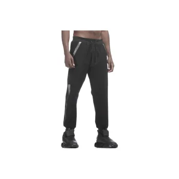 NORVINCY Elastic Cuff Stretch Knitted Sweatpants Unisex Black