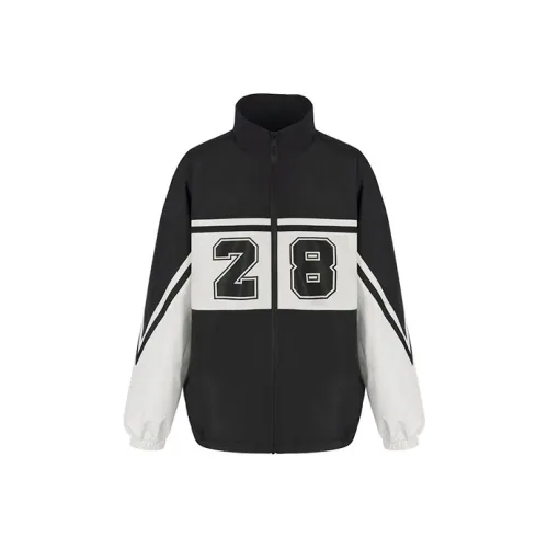 YLDP Jackets & Coats Unisex Black & White