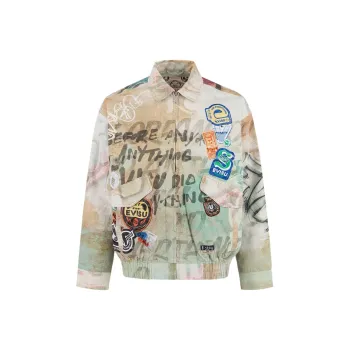 EVISU Jackets Coats Men's Umber All Over Print