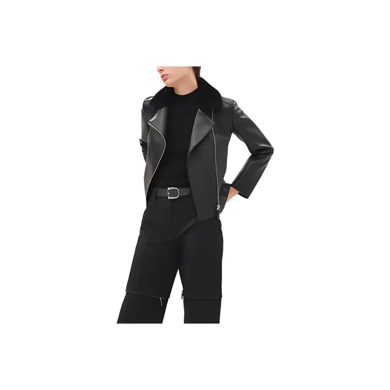 HERMES Leather Jackets Men Black-0