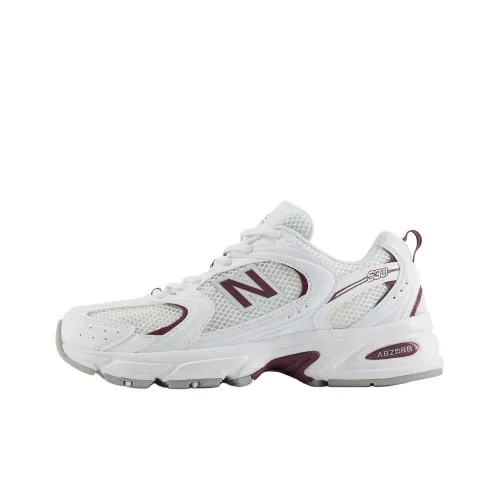 New Balance 530 White Dark Ice Wine