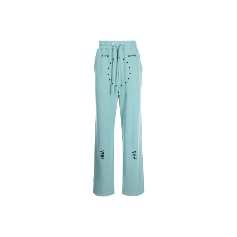 Hood By Air Knitted Sweatpants Unisex Blue-0