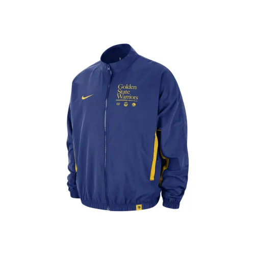 Nike Golden State Warriors Dna Courtside Men's Nike Nba Woven Graphic Jacket