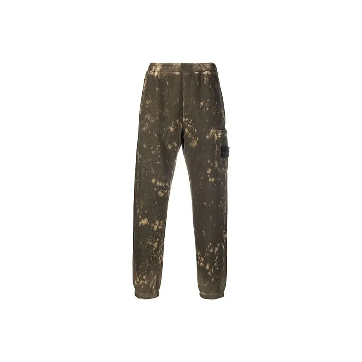 STONE ISLAND Knitted Sweatpants Men Green-0