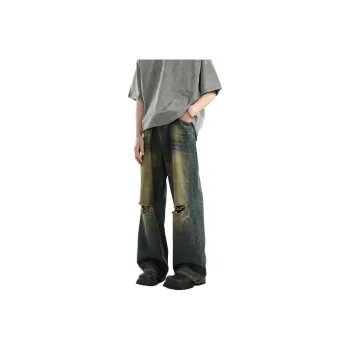 GROGNAK Jeans Unisex Vintage Blue