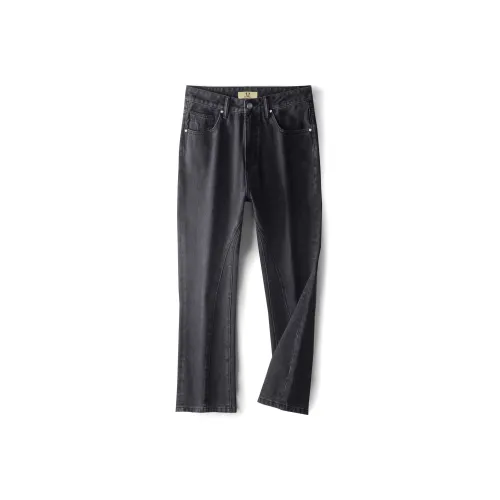 HIPANDA Jeans Men Black