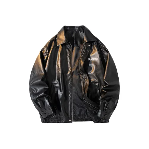 PAEFA Leather Jackets Unisex