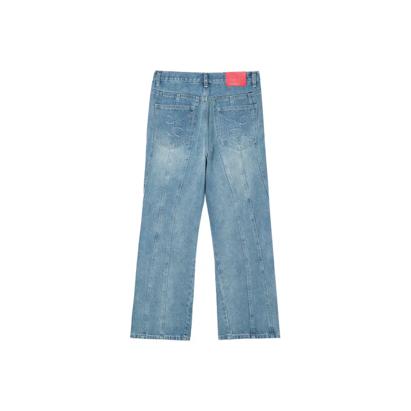 LOOKUN Jeans Unisex Blue-0