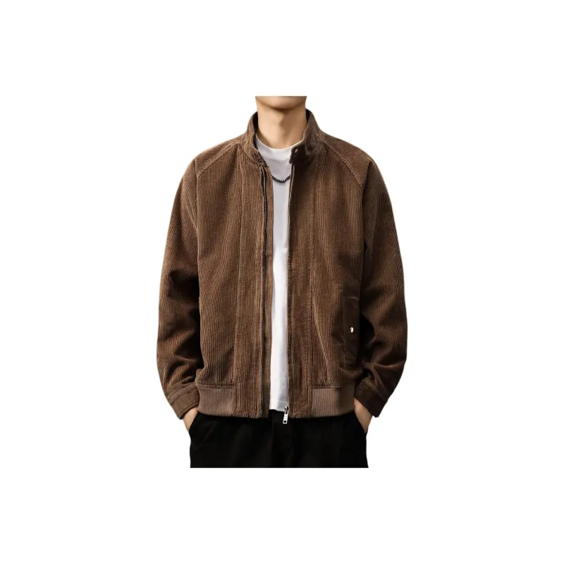PRPK Spring Fall Jackets & Coats Fitted Men's Umber-0