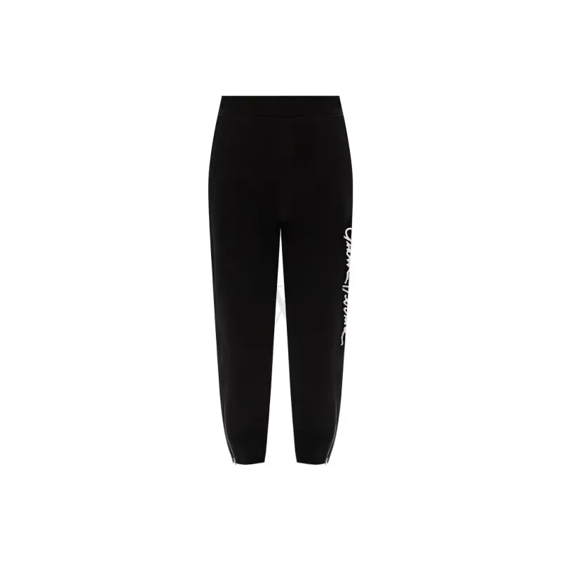 VERSACE VERSACE Knitted Sports Pants Men's Black-0