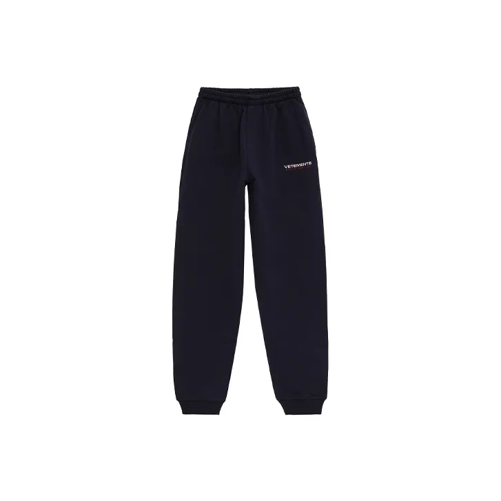Vetements Knitted Sweatpants Unisex Marine Blue-0