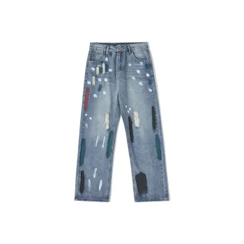 NVRFRGT Jeans Unisex Light Blue