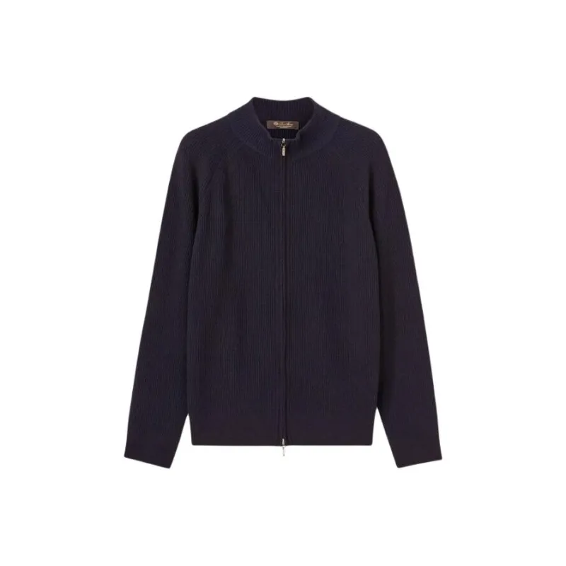 Loro Piana Gateway Bomber Jackets Coats Men's Marine Blue-0