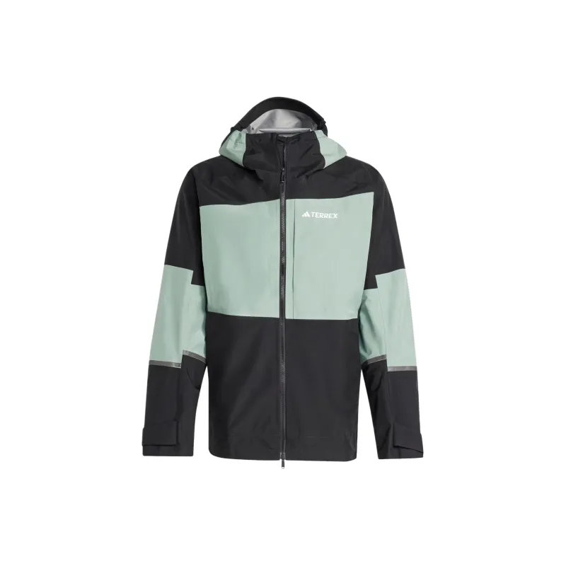 Adidas Terrex Xploric Gore-Tex Rain Jacket Jackets Coats Men's Silver Green-0