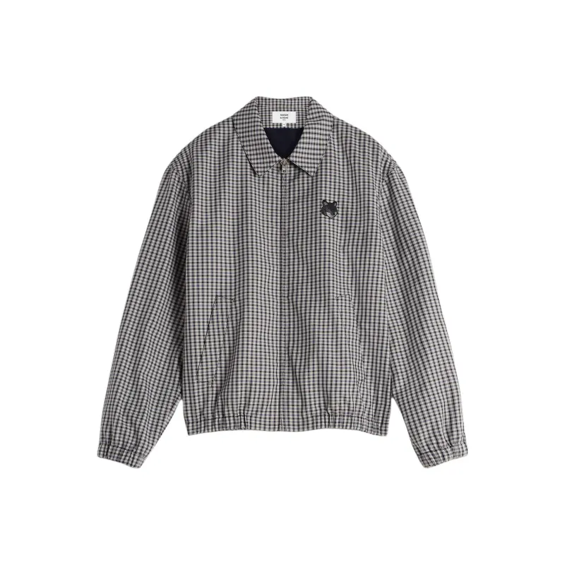 Maison Kitsune Fox Head Patch Zipped Jacket-0