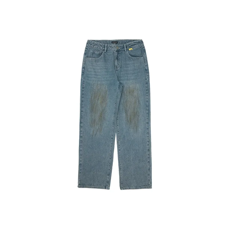 Randomevent Have A Good Time Co-brand Jeans Unisex Blue-0