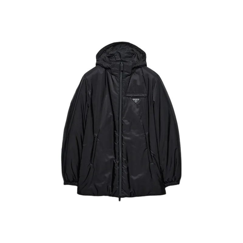 PRADA Zipped Hooded Padded Jacket-0