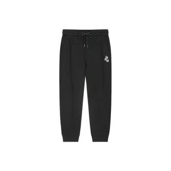 DAVID NAMAN FW22 Thickened Casual Pants Men's Black