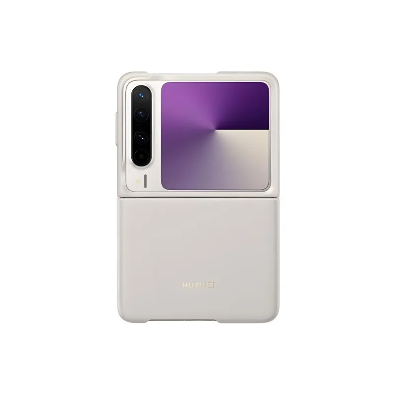 HUAWEI Vegan Leather Material Impact Resistant, Anti Scratch Phone Cases Compatibility With Pura X Solid Color-1