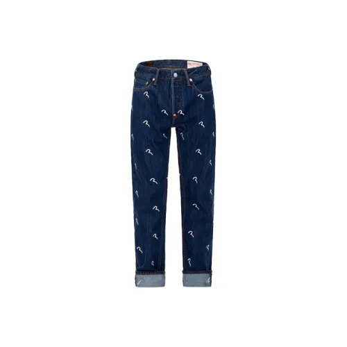 EVISU Jeans Men Denim Blue