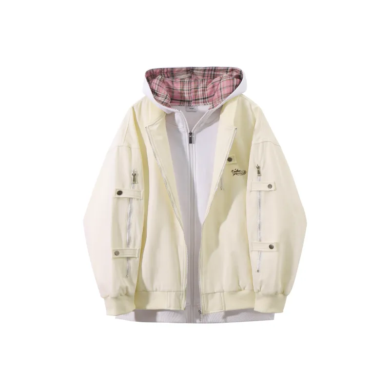 TITH Jackets Coats Unisex Burgundy-5