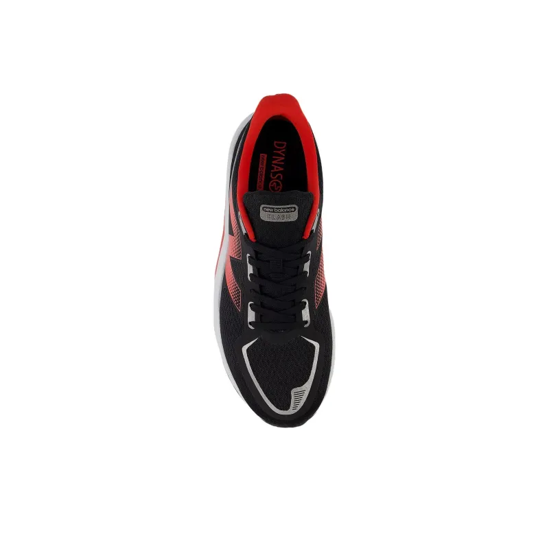 New Balance DynaSoft Flash V7 Cushioning And Breathable Low Top Running Shoes Unisex Black Red-3