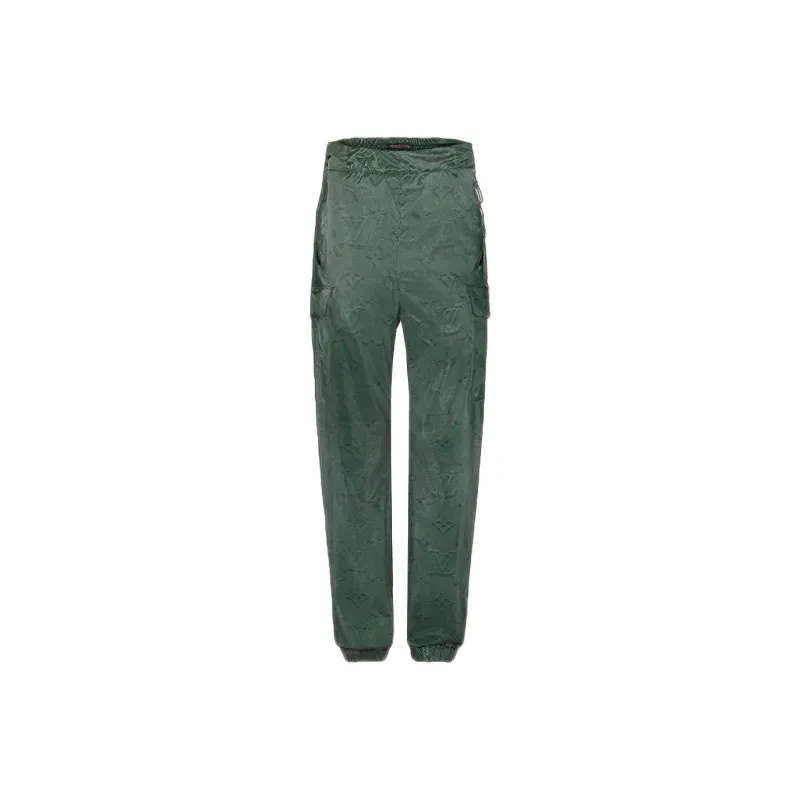 LOUIS VUITTON Knitted Sweatpants Men's Green-0