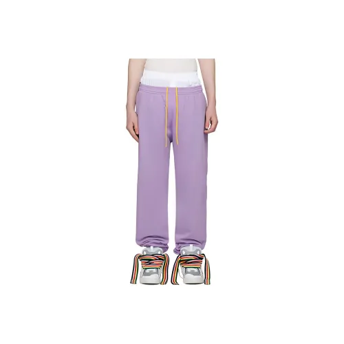 Drew House Letter Logo Series Knitted Sweatpants Men Purple