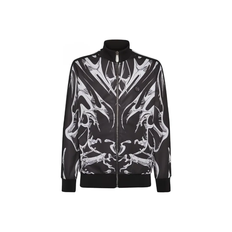 PHILIPP PLEIN Graphic print Zip up Jacket-0