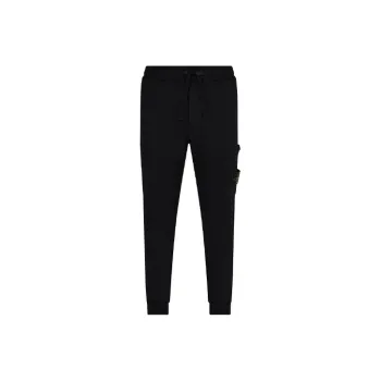 STONE ISLAND Garment Dyed Cargo Pants Black