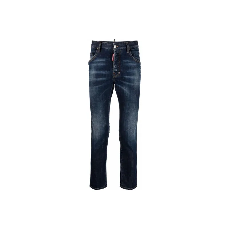 Dsquared2 Mid Rise Distressed Skinny Fit Jeans-0