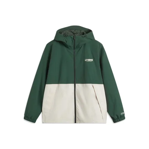 LiNing Lotus Leaf Jackets Coats Unisex Dark Green